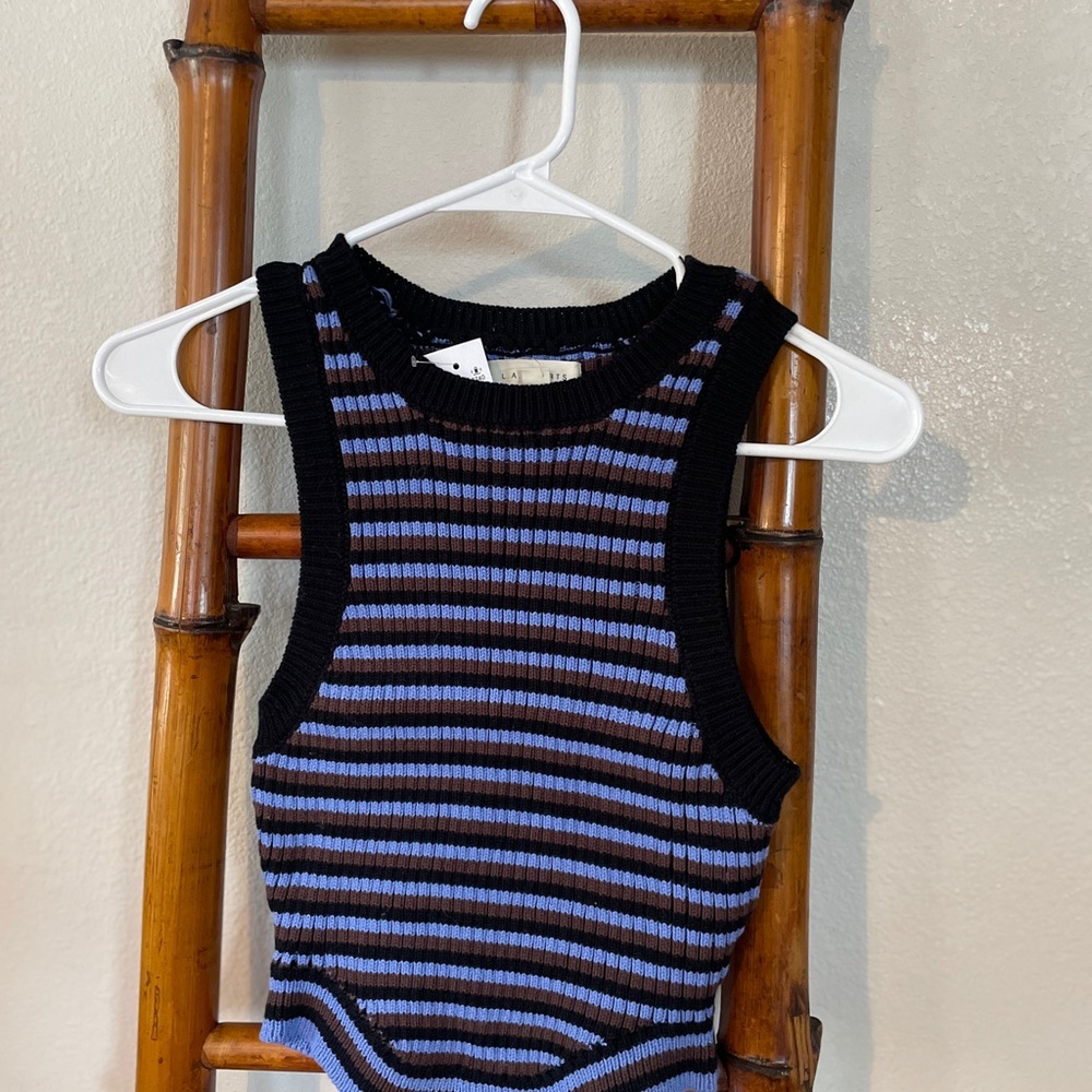 Striped Fitted Tank